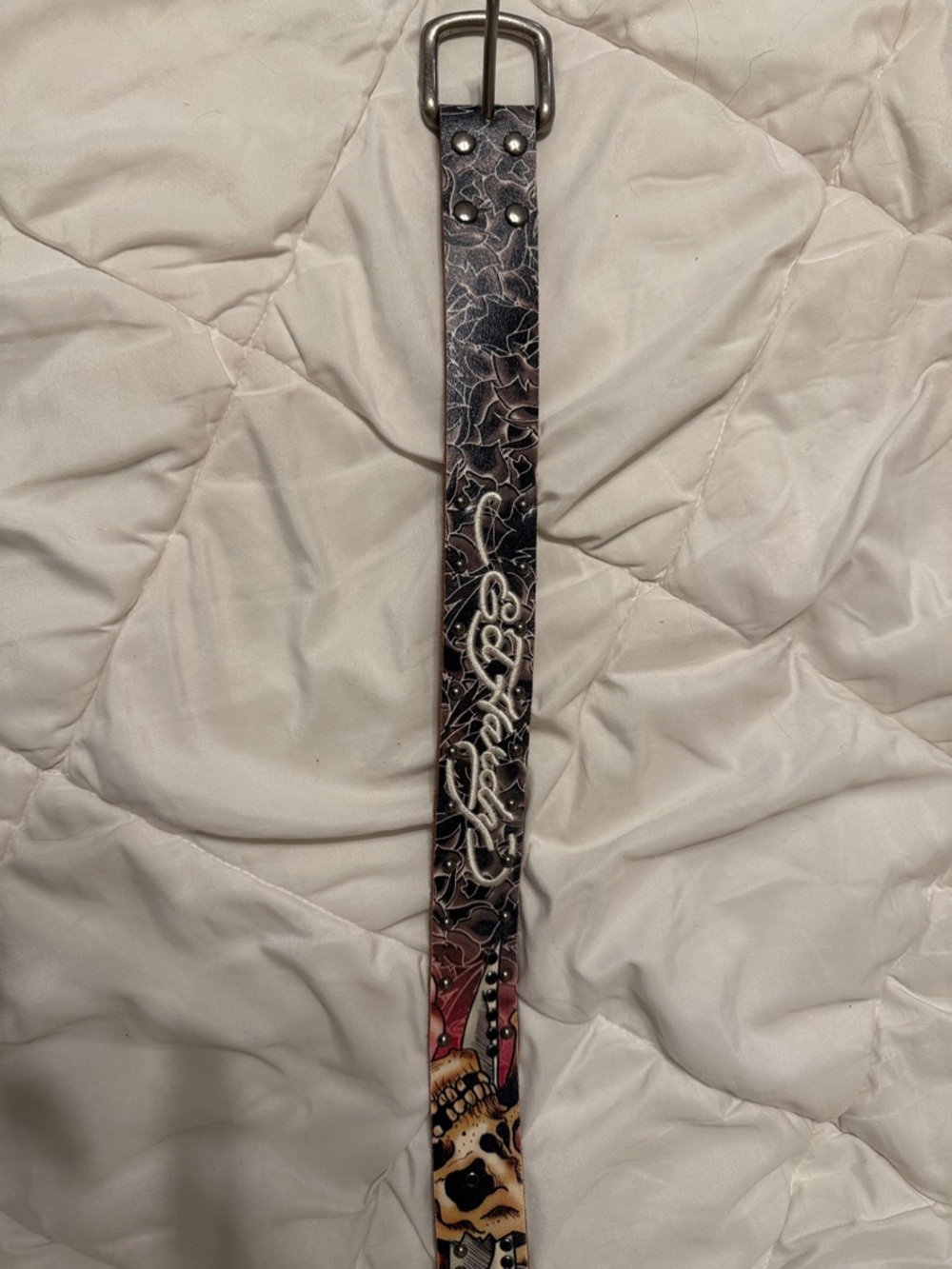 Y2K vintage Ed Hardy belt